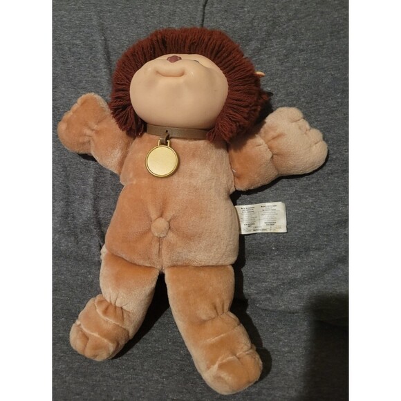 Vintage 1983 Cabbage Patch Kids Koosas Girl Lion Dog w/Dress Furskin Bear Doll - Picture 9 of 15